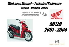 Honda sh125 125 service - honda, sh