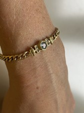 Armband 750 Gold / Mit Aquamarin und Diamanten