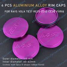 4 x 65mm für Rays Volk Lila