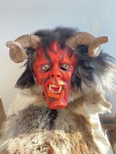 krampus maske holz