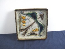 Keramik Kachel Wandbild Relief