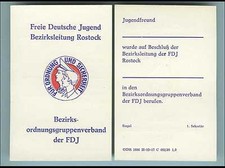 DDR Ausweis für Jugendfreunde