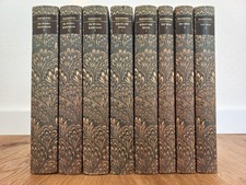 Dostojewski – Die großen Romane – 8 marmorierte Einbände | Schöne Pappeinbände