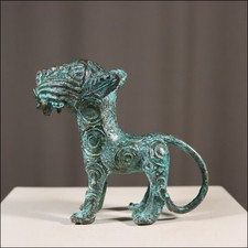 68979) Kleiner Bronze Leopard