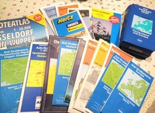 Konvolut älter - Strassenatlas Düsseldorf - Karten - Europa / Falk ADAC s.Foto´s