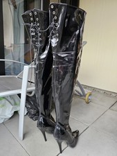 High Heel Lack Overknee