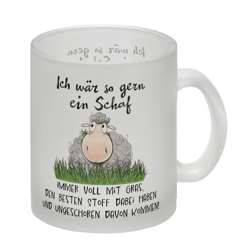 Schaf glas tasse - schaf,