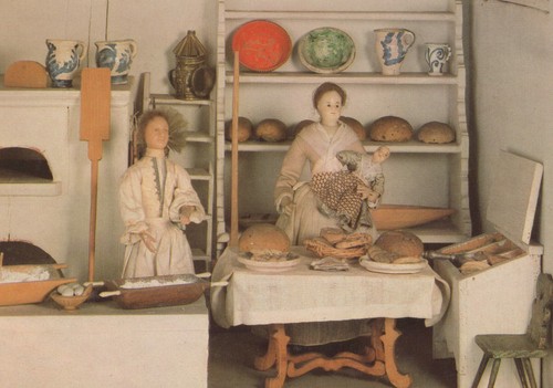 Ansichtskarte bäckerei - ansichtskarte,