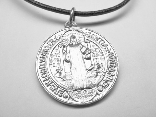 Medaille heiliger benedikt mit - heiliger,