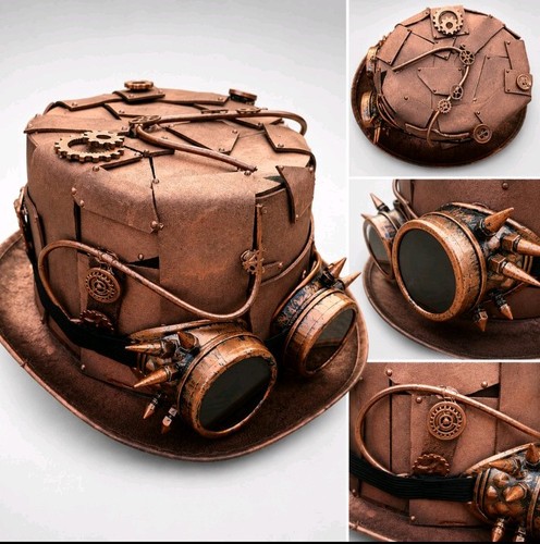 Steampunk zylinder hut mit - steampunk,