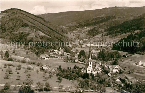 Nordrach teilansicht kirche - nordrach,