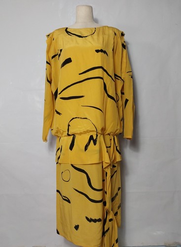 Reling seidenkleid vintage - seidenkleid,