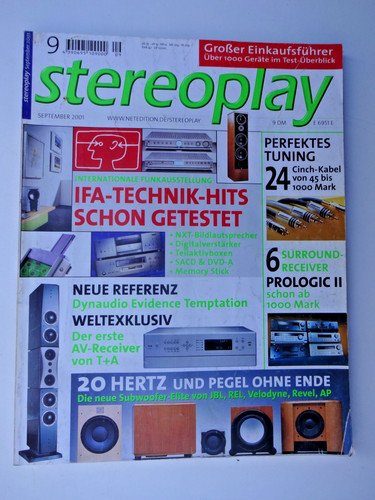 Stereoplay audio physic - stereoplay, 9/01,audio