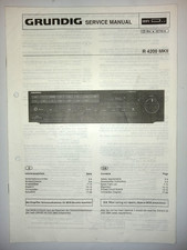 Grundig Service Manual Reparaturanleitung Schaltpläne Receiver R 4200 MKII