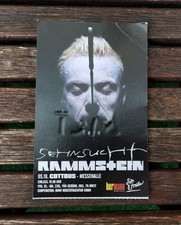 Rammstein Ticket Sehnsucht Tour Oktober 1997 Messehalle Cottbus Paul Zeit Karte