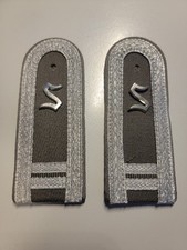 DDR 1 Paar NVA Schulterstücke Offizierschüler der Luftverteidigung Militär Armee