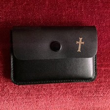 Rosenkranzetui aus Leder zur Erstkommunion NEU