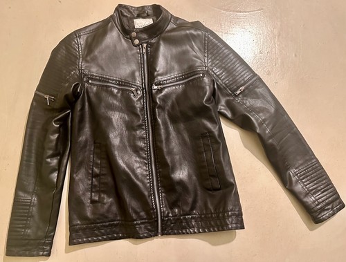 Kunstlederjacke schwarz