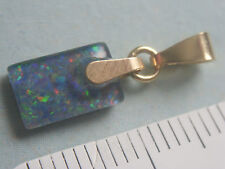 Kettenanhänger Gold 333 mit Opal-Triplette 4-Eck 9 x 6 mm,Opal Anhänger Gold 333