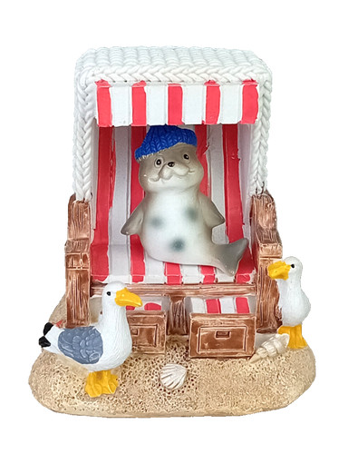 Maritime deko mini strandkorb - maritime,