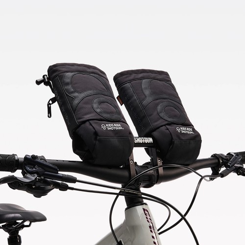 Kids ride shotgun pogies - ride,