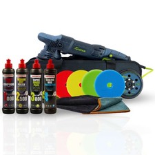 Exzenter Poliermaschine TDA15 Menzerna Politur 1000 2500 3800 SW + 4 Polierpads