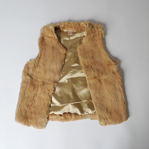 Jacke weste kaninchenmantel - jacke,