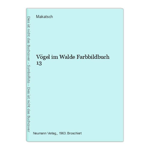 Vögel walde farbbildbuch - im,