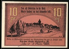Notgeld Stargard, 1922, 10 Pf