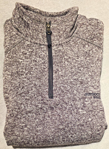 Outdoor fleece pullover - outdoor, grau