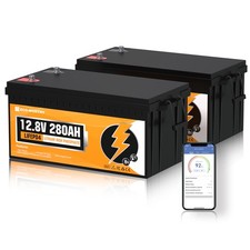 2 Pack 12V 280Ah Bluetooth