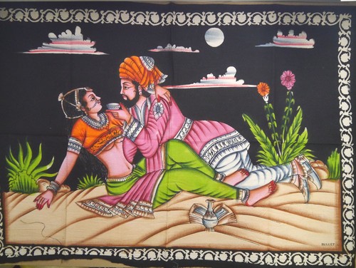 Wandbehang bild nayaka indien - wandbehang,
