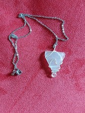 Seeglas Halskette Anhänger  -  Neu