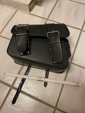 Satteltasche für Chopper/Custombike Montana ; Schwarz ; Links und Rechts 