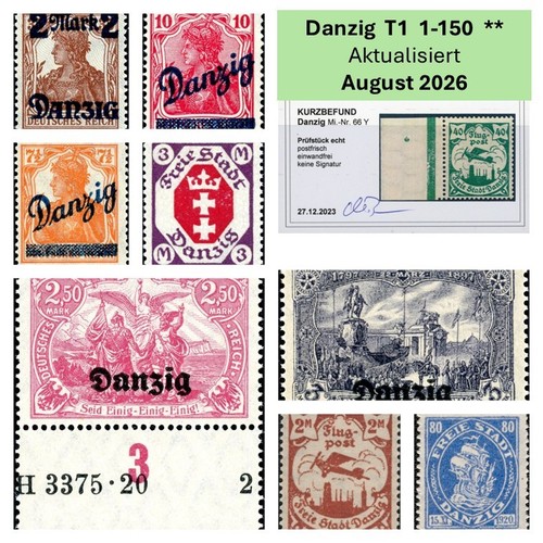 Danzig briefmarke postfrisch - briefmarke,