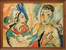 Ölgemälde Pinselzeichnung