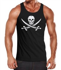Herren Tanktop Totenkopf Pirat