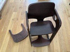 Herlag Tipp Topp Hochstuhl dunkelbraun, mit Sitzkissen, Prima Zustand 