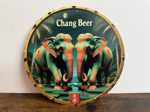 Chang beer bier werbeschild - chang,