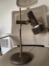 Hustadt Schreibtischlampe Tischlampe  70er Jahre Braun Messing Vintage