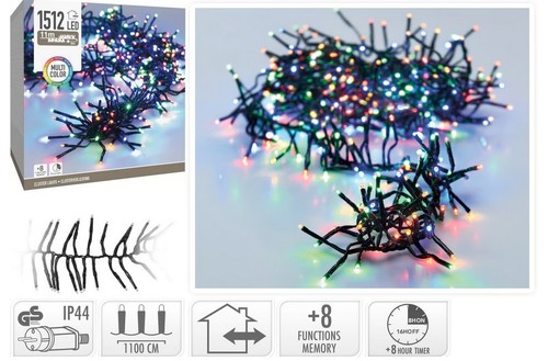 Led cluster lichterkette bunt - cluster,