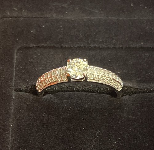 Ring ctw moissanit massiv - moissanit,