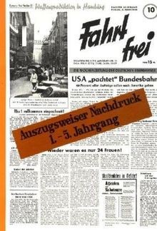 Fahrt frei auszugsweiser - fahrt, 1: