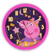 Kinder Wand Peppa Wutz Mädchen Wanduhr Kinderzimmer Uhr Lernuhr Kinderuhr 24 cm
