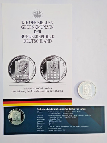 Euro 2005 silber 100 - pp,