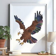 Adler Vogel v7 Schablone Malen