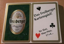 2 Freiberger Kartenspiele für Skat, Mau-Mau, 17+4..., Bier,Kneipe, Freizeit NEU!