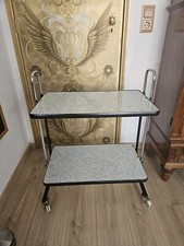 DDR Servierwagen Teewagen Barwagen Beistelltisch mit Rollen 60er 70er 