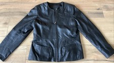 Lederjacke Giorgio Damen Gr. 40, Echtes Lamm Leder Schwarz