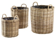 Übertöpfe Pflanztöpf Rattan